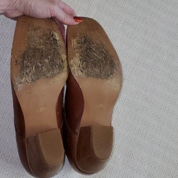 Durango Sz. 8.5 Brown Leather 2" Heeled Pullon Square Toe Booties - Picture 7 of 9